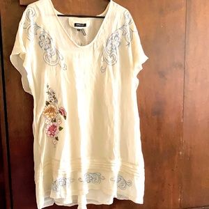 Designer Embroidered Sheath Top